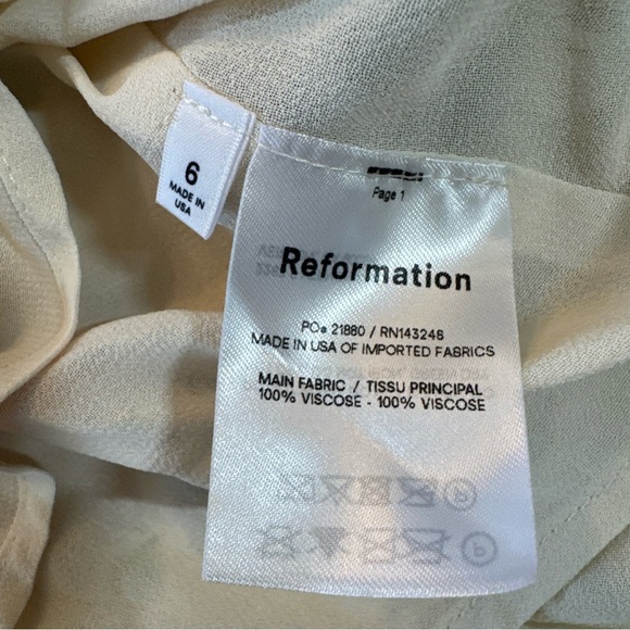 REFORMATION Christine Ruffle Mini Dress Florence Floral Print Size 6 $218 - Picture 7 of 11